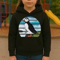 Puffin Bird Birder Ornithologist Biologist Birdwatcher Kids Hoodie thumb 3