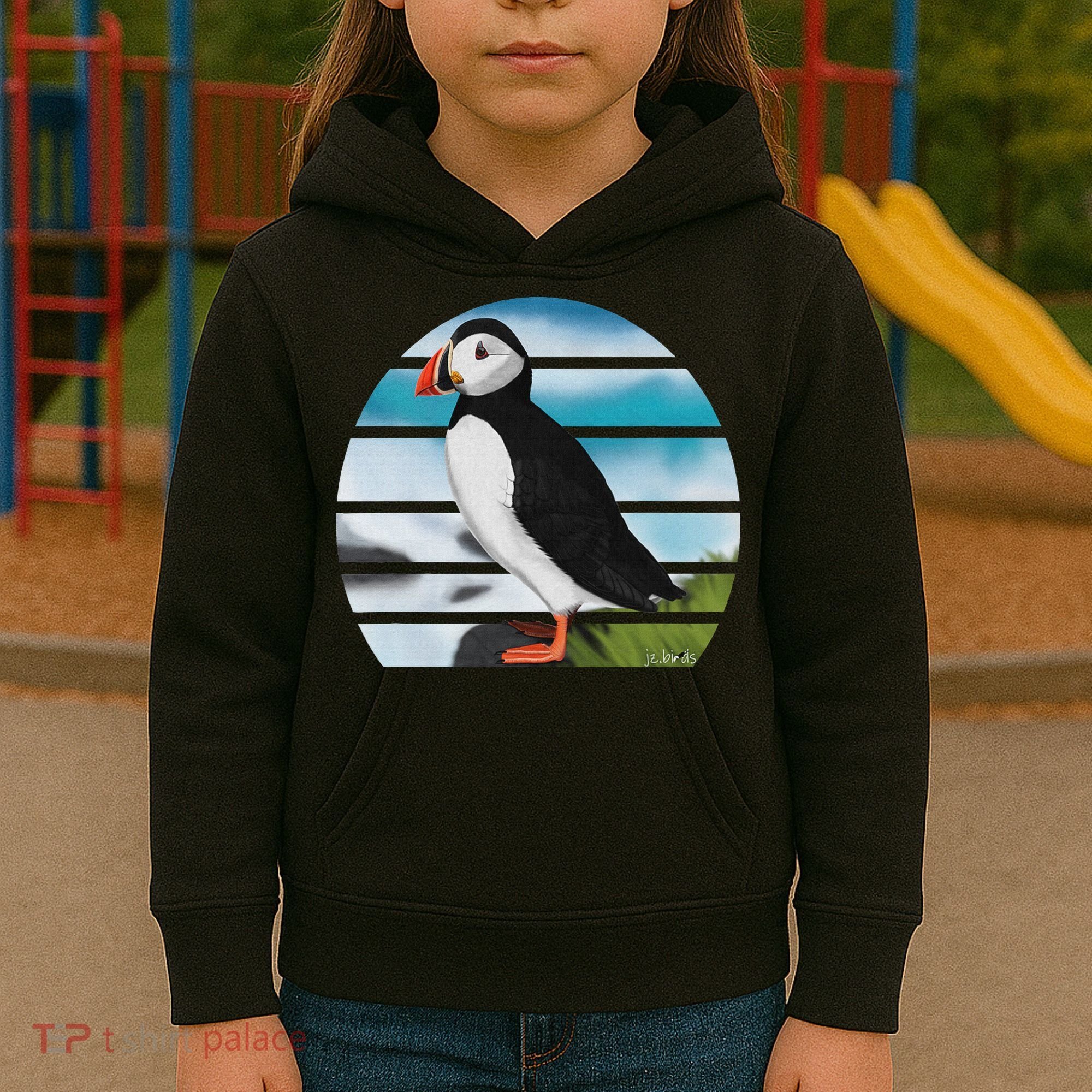 Puffin Bird Birder Ornithologist Biologist Birdwatcher Kids Hoodie