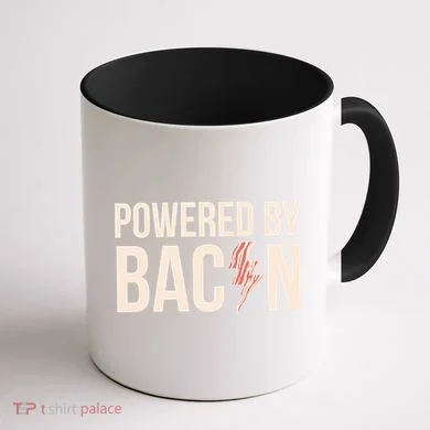 Powered By Bacon Coffee Mug back