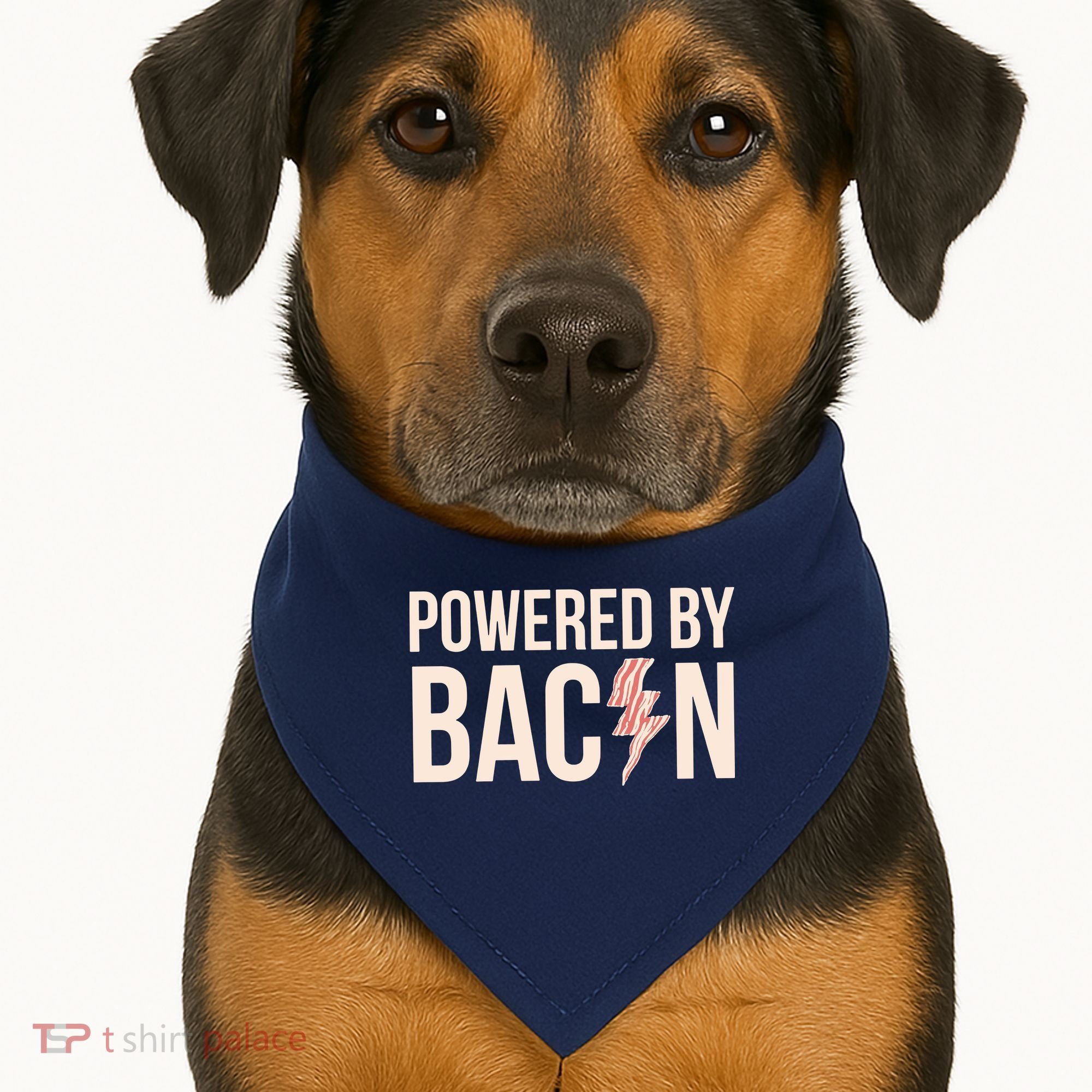 Powered By Bacon USA-Made Doggie Bandana