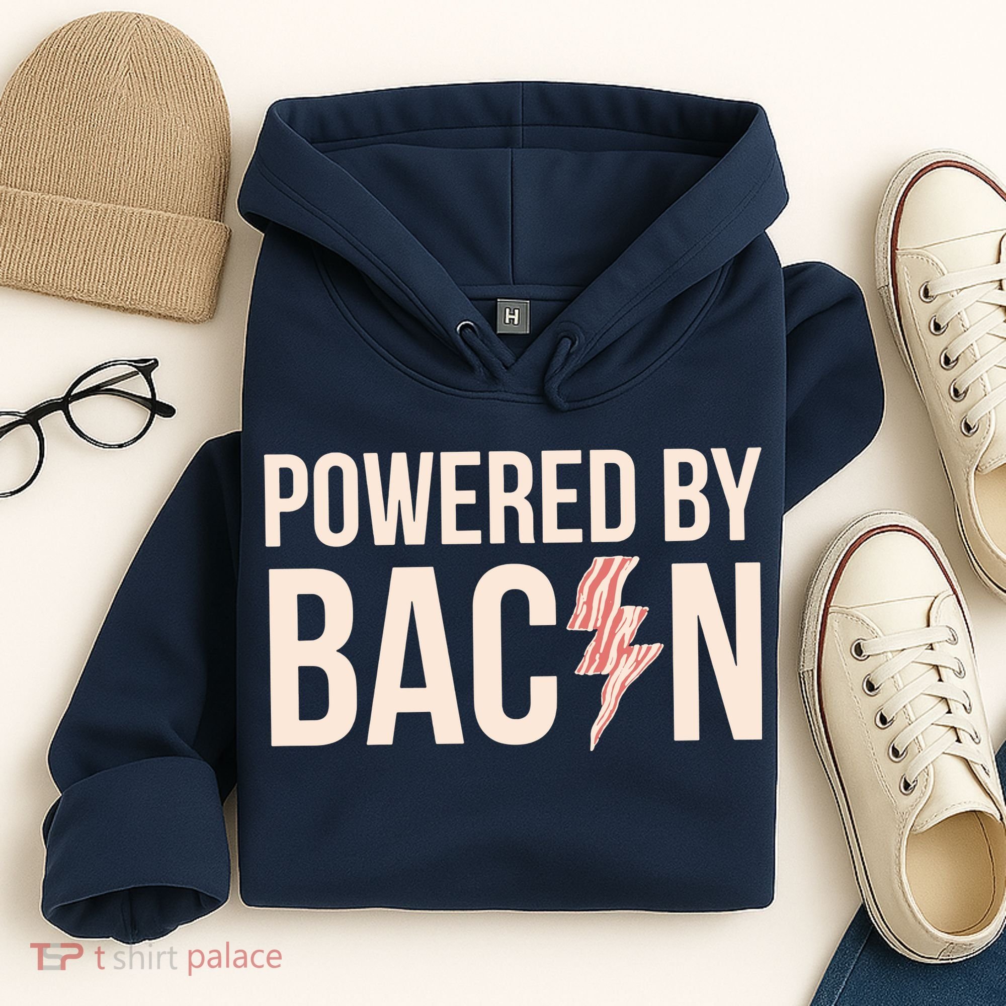Powered By Bacon Hoodie
