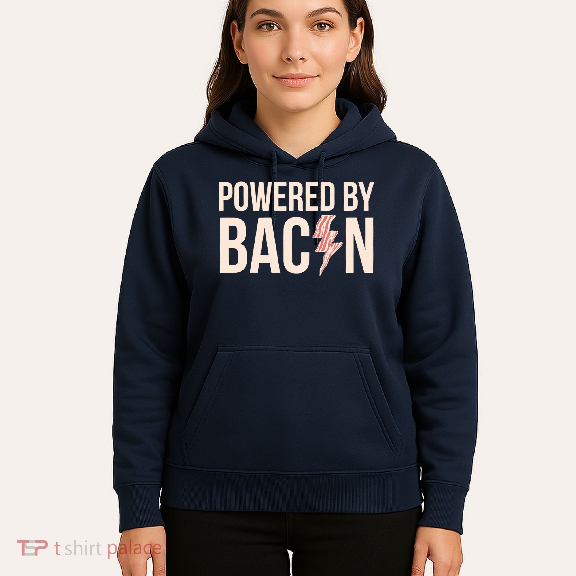 Powered By Bacon Hoodie
