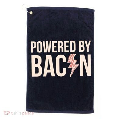 Powered By Bacon Golf Towel