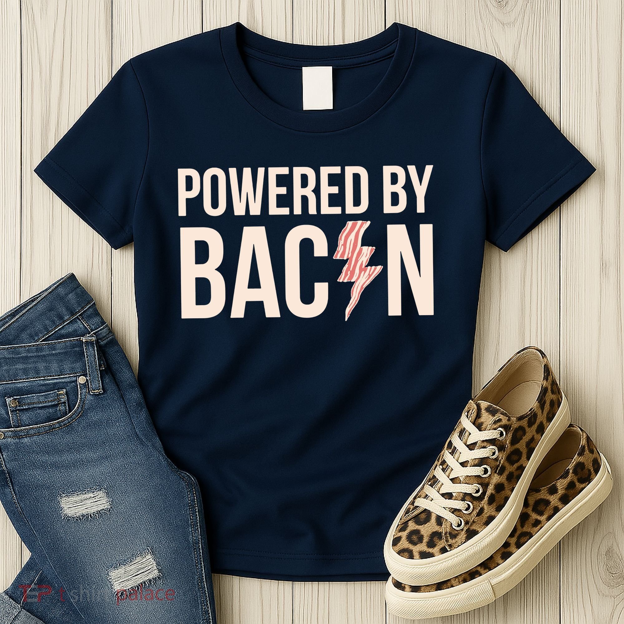 Powered By Bacon Women's T-Shirt