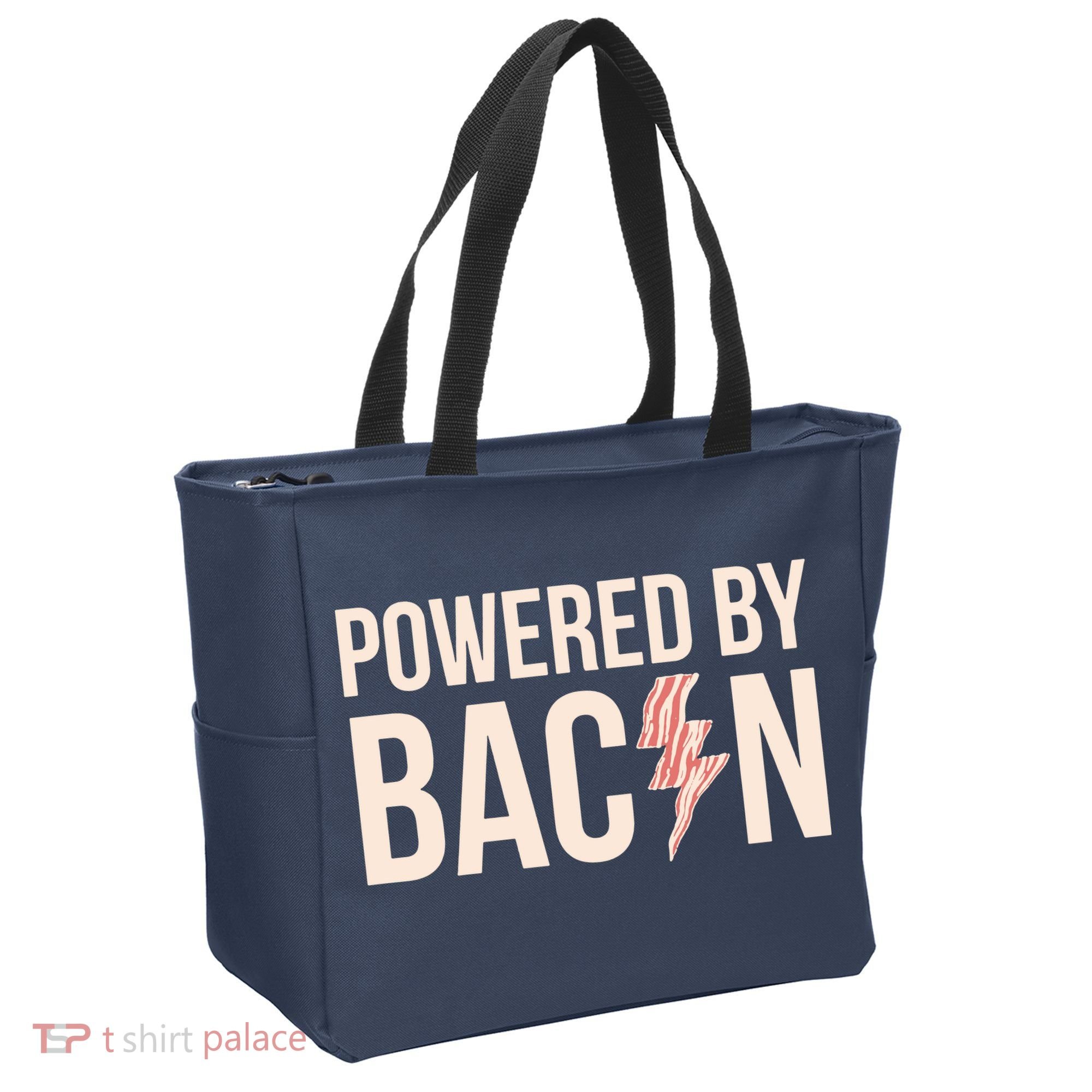 Powered By Bacon Tote Bag