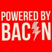 Powered By Bacon Santa Hat thumb 1