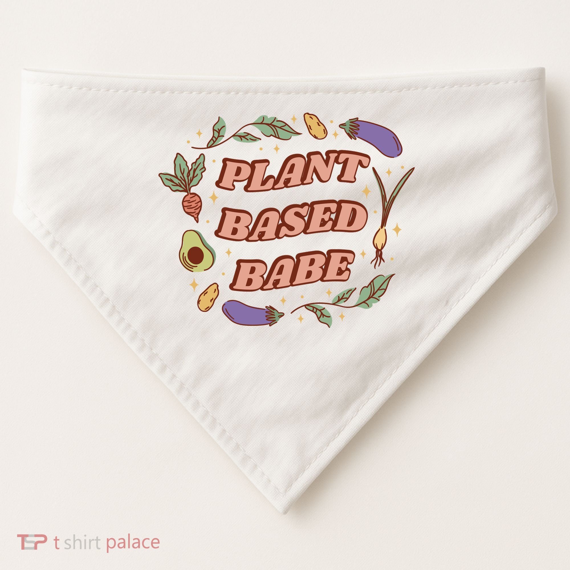 Plant Based Babe Vegan Life USA-Made Doggie Bandana