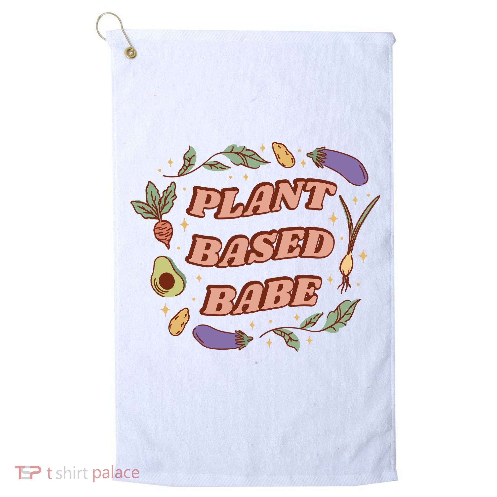 Plant Based Babe Vegan Life Golf Towel