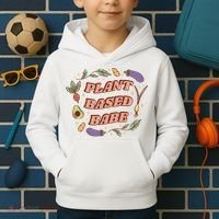 Plant Based Babe Vegan Life Kids Hoodie thumb 2