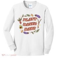 Plant Based Babe Vegan Life Kids Long Sleeve Shirt thumb 0
