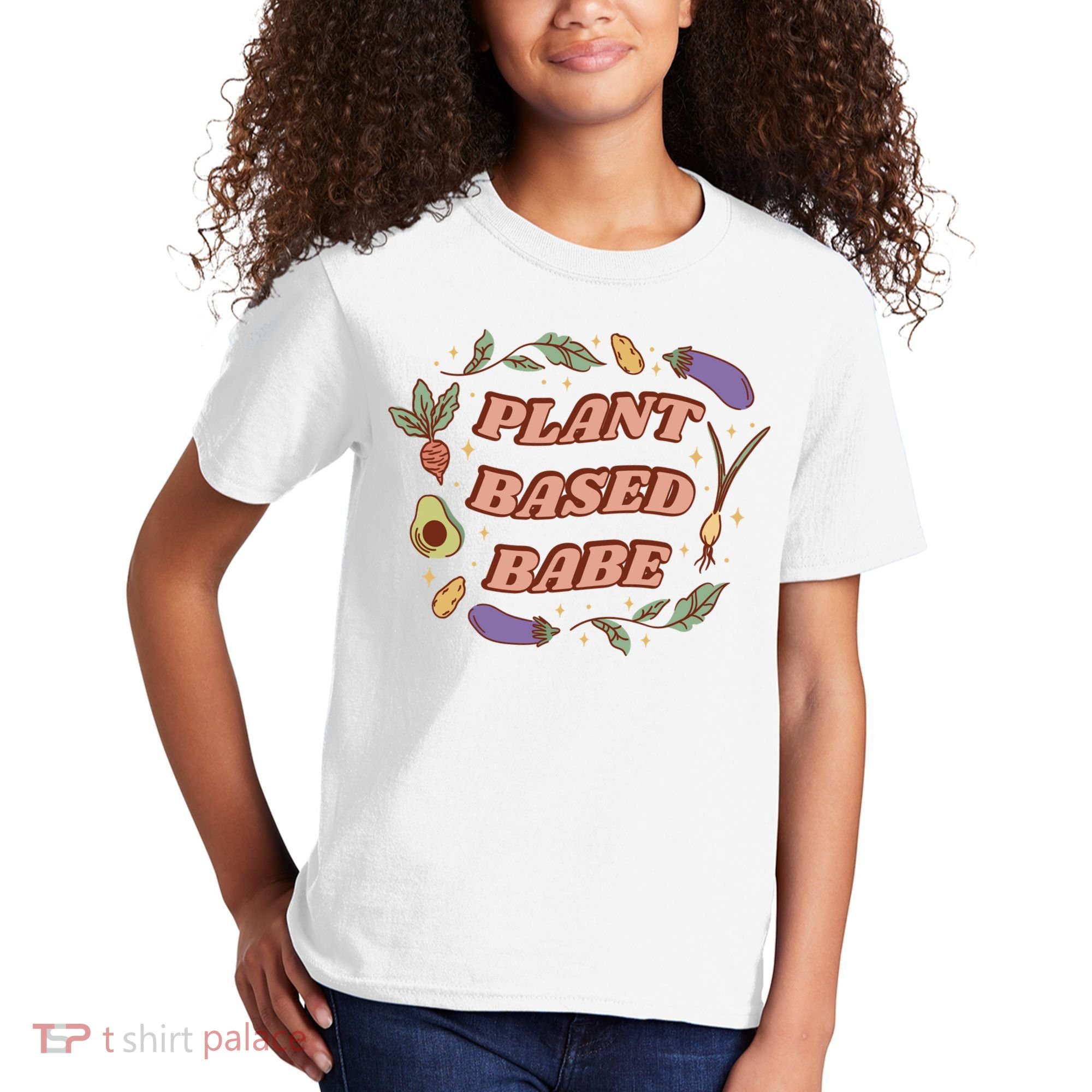 Plant Based Babe Vegan Life Kids T-Shirt