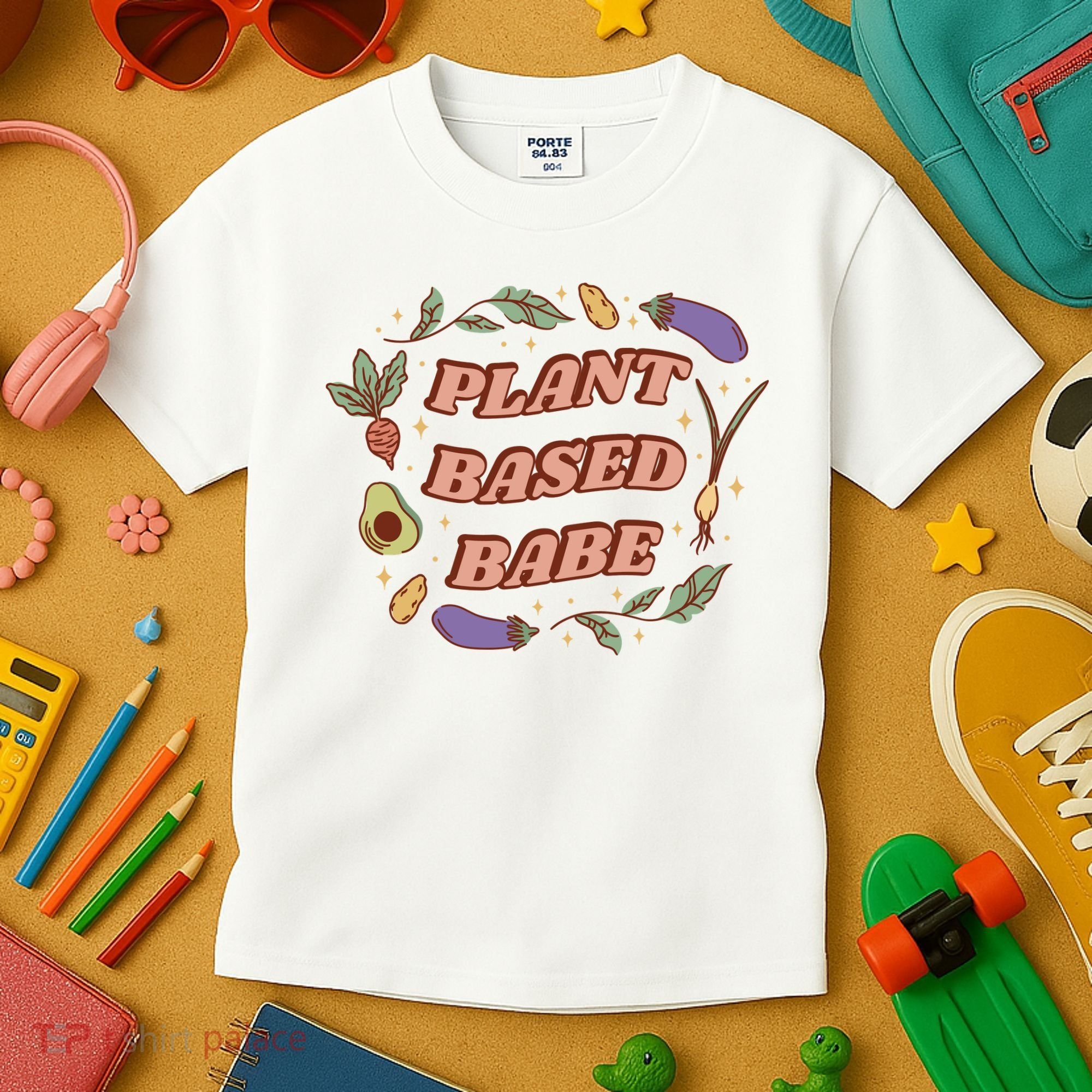 Plant Based Babe Vegan Life Kids T-Shirt