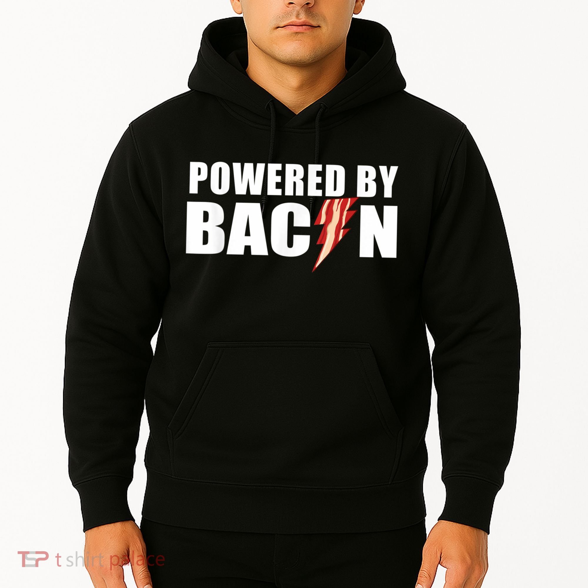 Powered By Bacon Hoodie