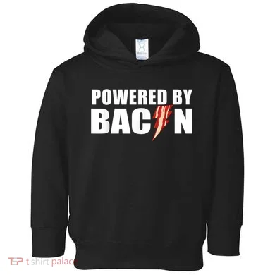 Powered By Bacon Toddler Hoodie