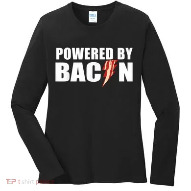 Powered By Bacon Women's Long Sleeve Shirt
