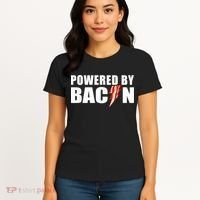 Powered By Bacon Women's T-Shirt thumb 4