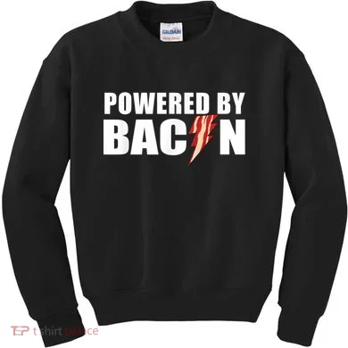 Powered By Bacon Kids Sweatshirt