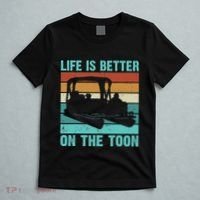 Pontoon Boat Boating Fathers Gift Life Is Better On The Toon T-Shirt thumb 5