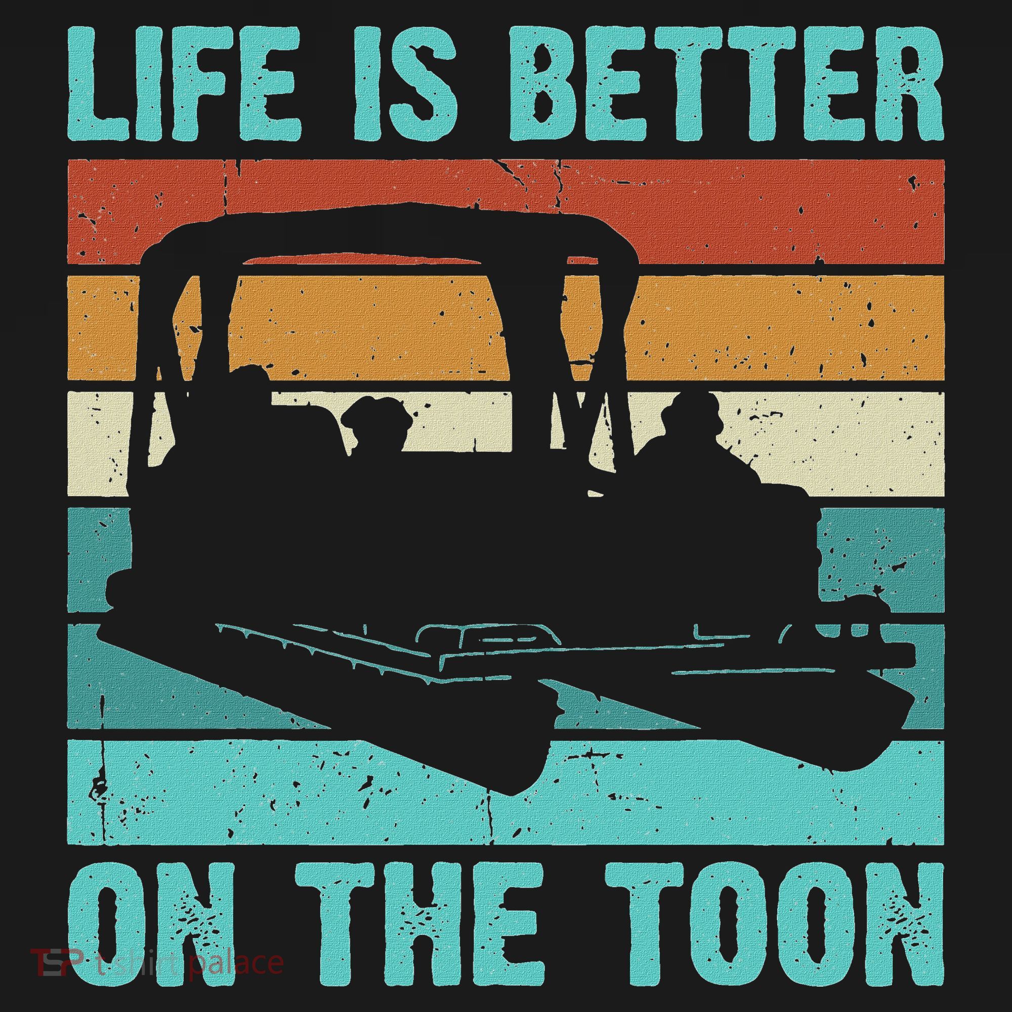 Pontoon Boat Boating Fathers Gift Life Is Better On The Toon Women's Hoodie