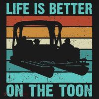 Pontoon Boat Boating Fathers Gift Life Is Better On The Toon Ornament thumb 1
