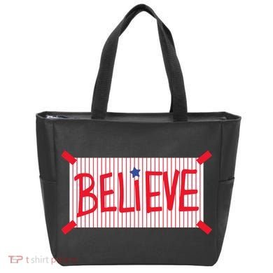 Philadelphia Baseball Believe Tote Bag