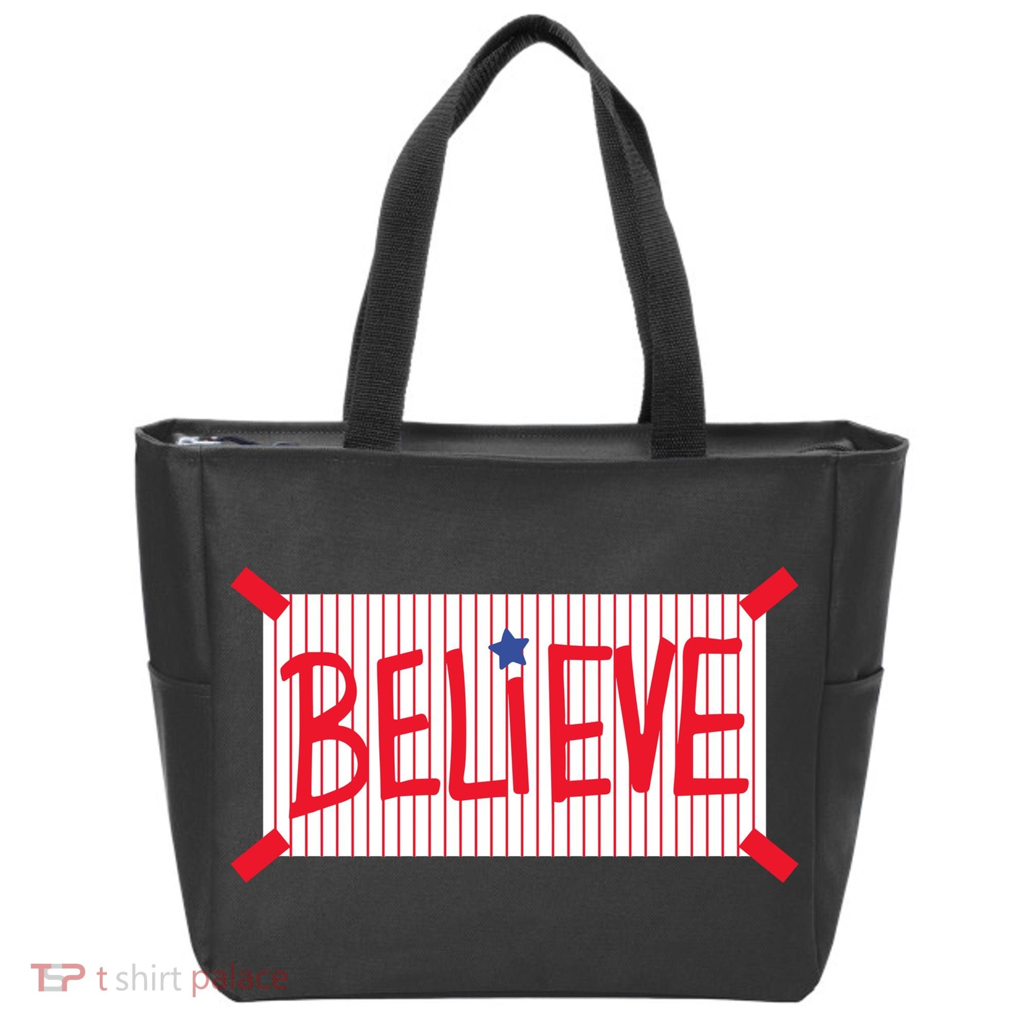 Philadelphia Baseball Believe Tote Bag