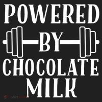 Powered By Chocolate Milk Gift Funny Weight Lifting Gift Women's Sweatshirt thumb 2