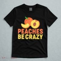 Peaches Be Crazy Funny Peach Pun Fruit Georgia Iced Tea T-Shirt thumb 5