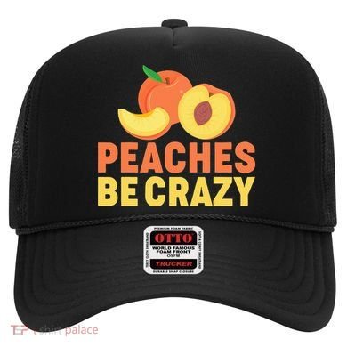 Peaches Be Crazy Funny Peach Pun Fruit Georgia Iced Tea Hat
