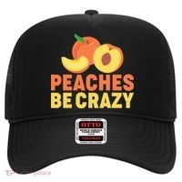 Peaches Be Crazy Funny Peach Pun Fruit Georgia Iced Tea Hat thumb 0