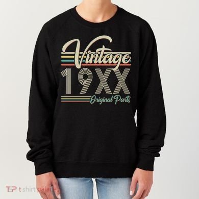 Personalize Birthday Custom Year Retro Vintage Women's Sweatshirt