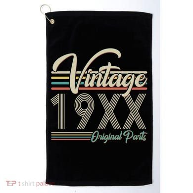 Personalize Birthday Custom Year Retro Vintage Golf Towel