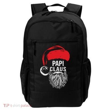 Papi Beard Christmas Santa Red Hat Xmas Cute Funny Gift Cool Gift Backpack