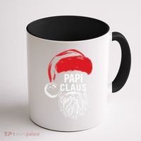 Papi Beard Christmas Santa Red Hat Xmas Cute Funny Gift Cool Gift Coffee Mug thumb 1