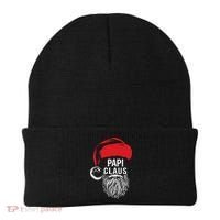 Papi Beard Christmas Santa Red Hat Xmas Cute Funny Gift Cool Gift Beanie thumb 0
