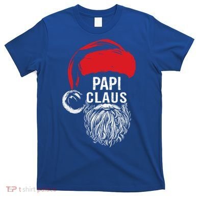 Papi Beard Christmas Santa Red Hat Xmas Cute Funny Gift Cool Gift T-Shirt