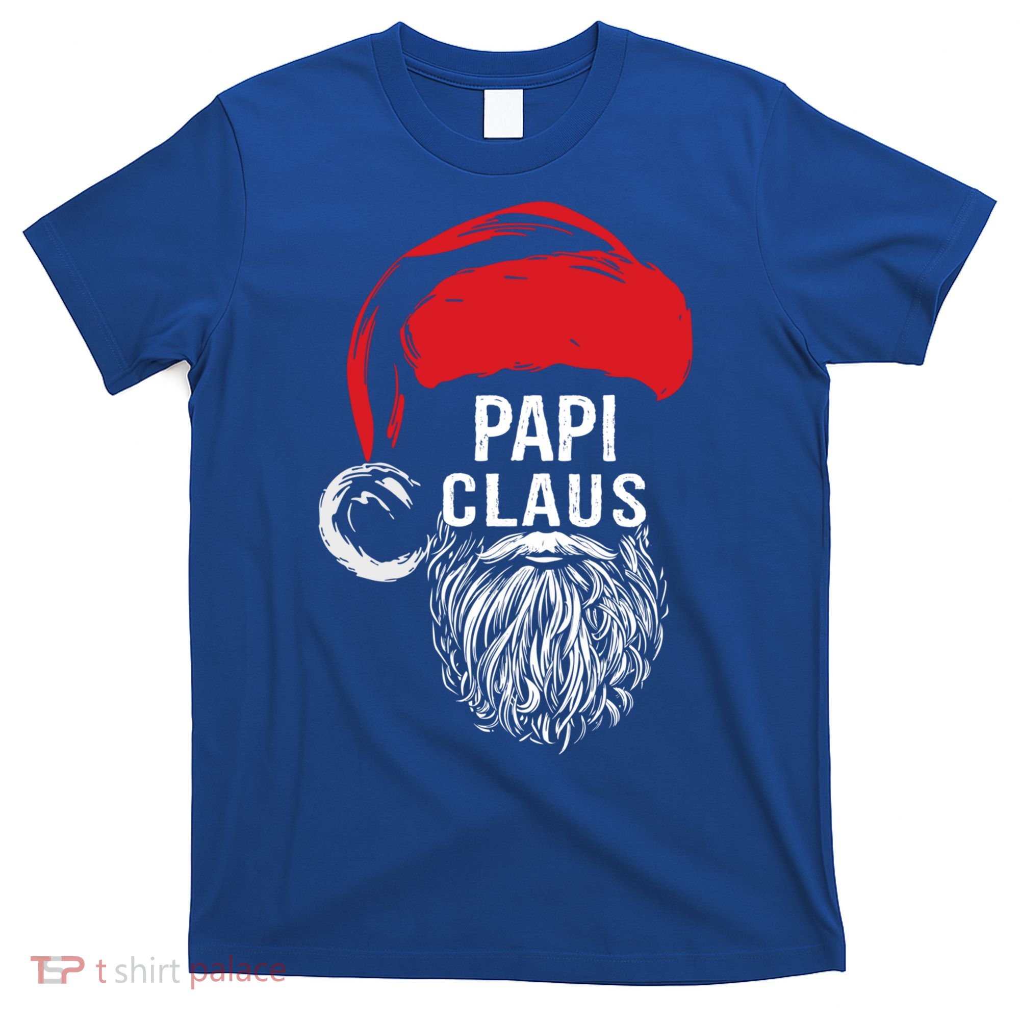 Papi Beard Christmas Santa Red Hat Xmas Cute Funny Gift Cool Gift T-Shirt