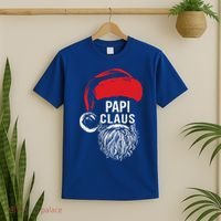 Papi Beard Christmas Santa Red Hat Xmas Cute Funny Gift Cool Gift T-Shirt thumb 2