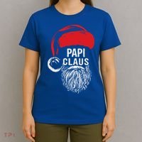 Papi Beard Christmas Santa Red Hat Xmas Cute Funny Gift Cool Gift T-Shirt thumb 4