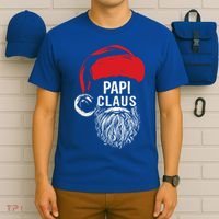 Papi Beard Christmas Santa Red Hat Xmas Cute Funny Gift Cool Gift T-Shirt thumb 6