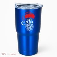 Papi Beard Christmas Santa Red Hat Xmas Cute Funny Gift Cool Gift Tumbler thumb 0