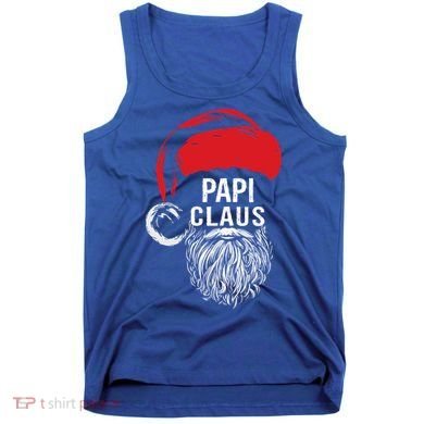Papi Beard Christmas Santa Red Hat Xmas Cute Funny Gift Cool Gift Tank Top