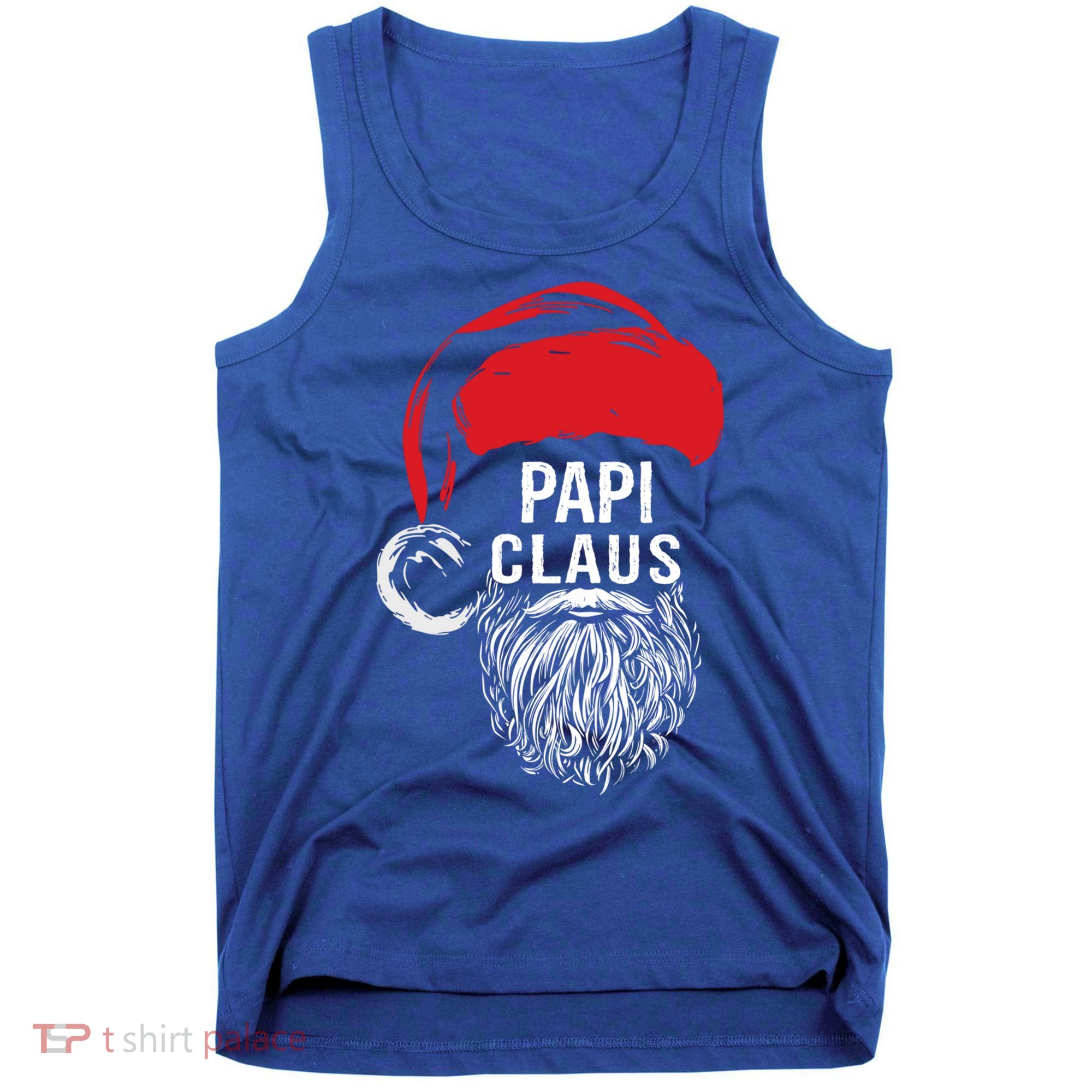 Papi Beard Christmas Santa Red Hat Xmas Cute Funny Gift Cool Gift Tank Top