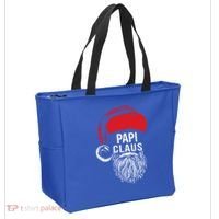 Papi Beard Christmas Santa Red Hat Xmas Cute Funny Gift Cool Gift Tote Bag thumb 2