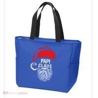 Papi Beard Christmas Santa Red Hat Xmas Cute Funny Gift Cool Gift Tote Bag thumb 3