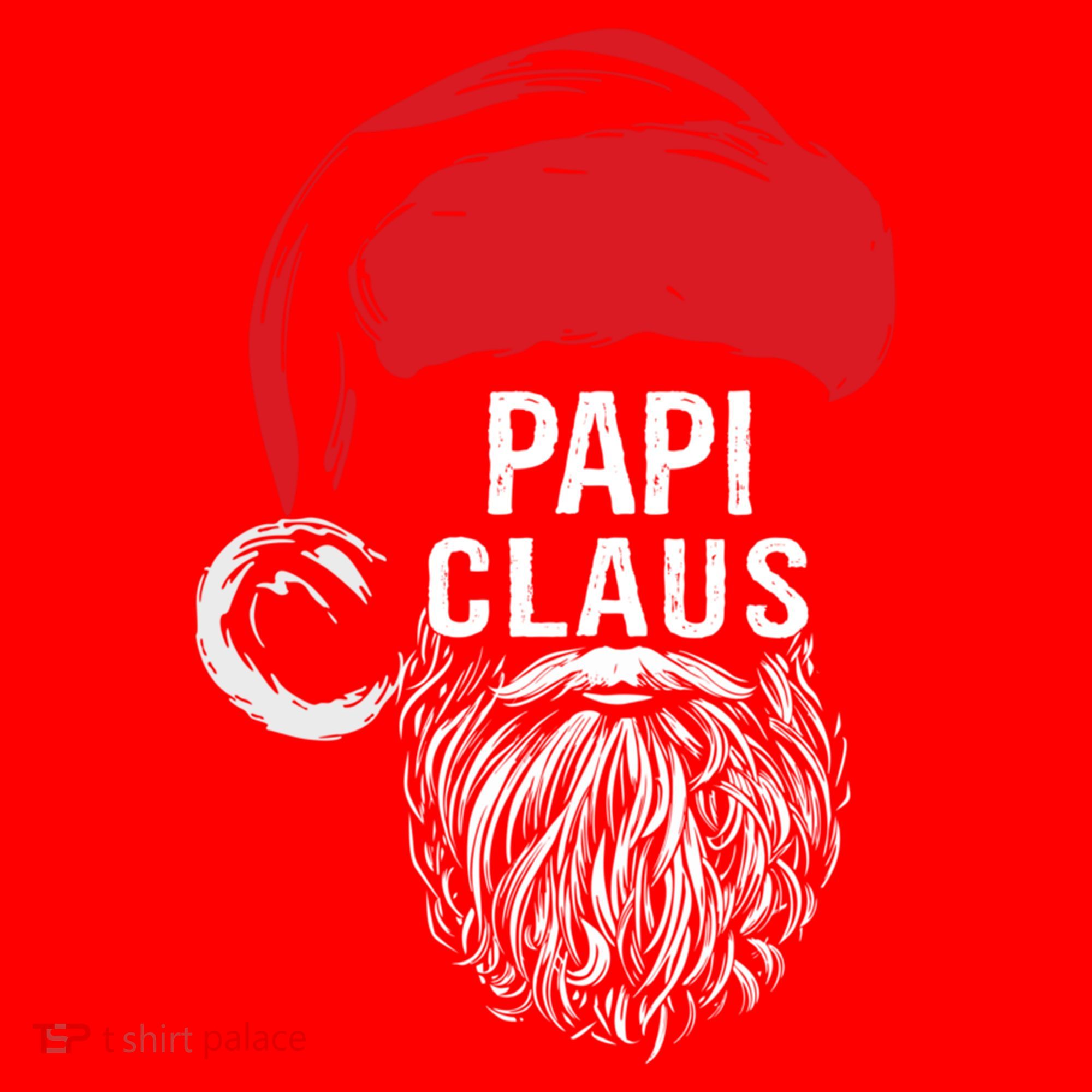 Papi Beard Christmas Santa Red Hat Xmas Cute Funny Gift Cool Gift Santa Hat