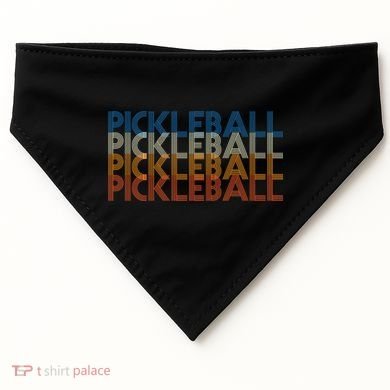 Pickle Ball Classic Retro Pickleball USA-Made Doggie Bandana