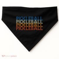 Pickle Ball Classic Retro Pickleball USA-Made Doggie Bandana thumb 0