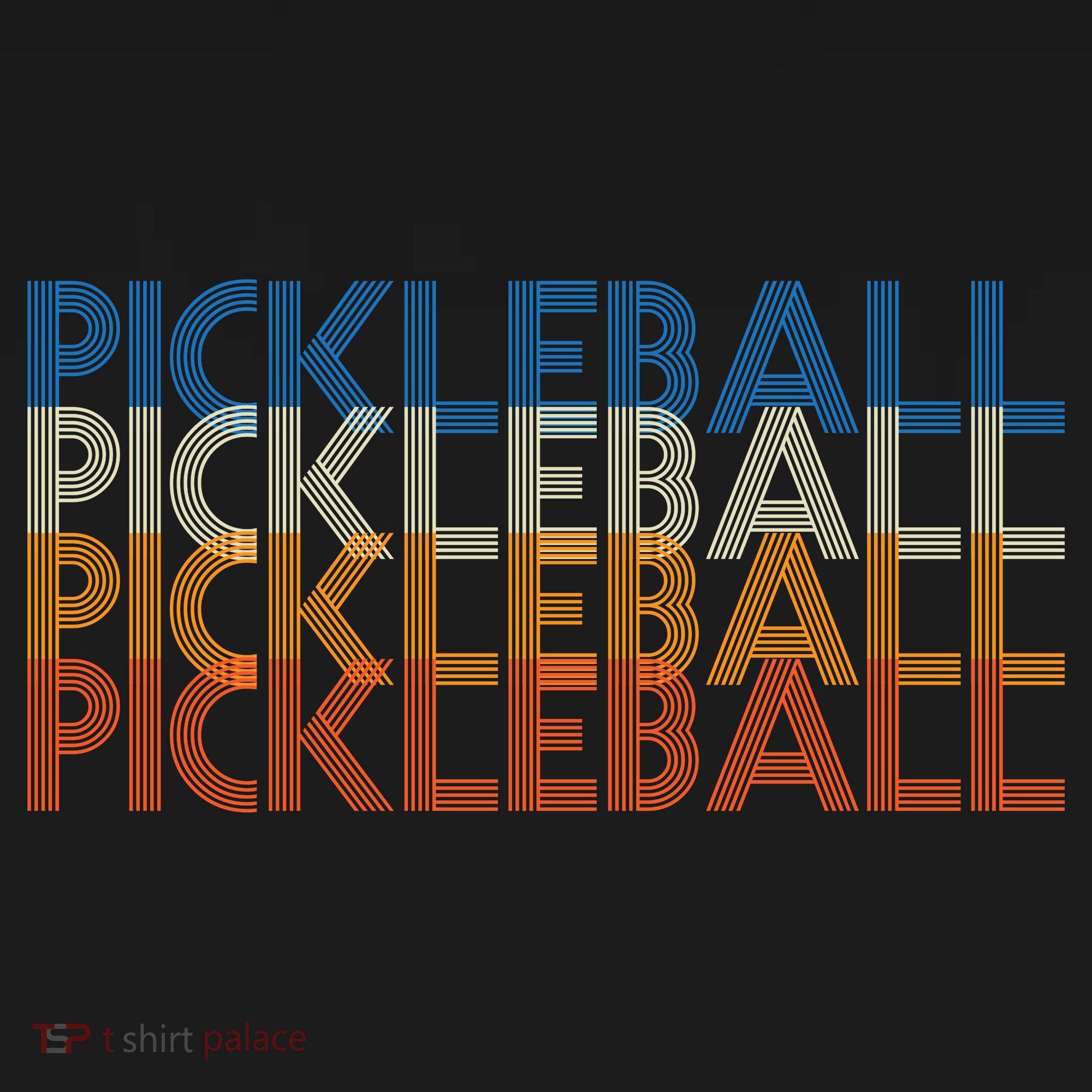 Pickle Ball Classic Retro Pickleball USA-Made Doggie Bandana