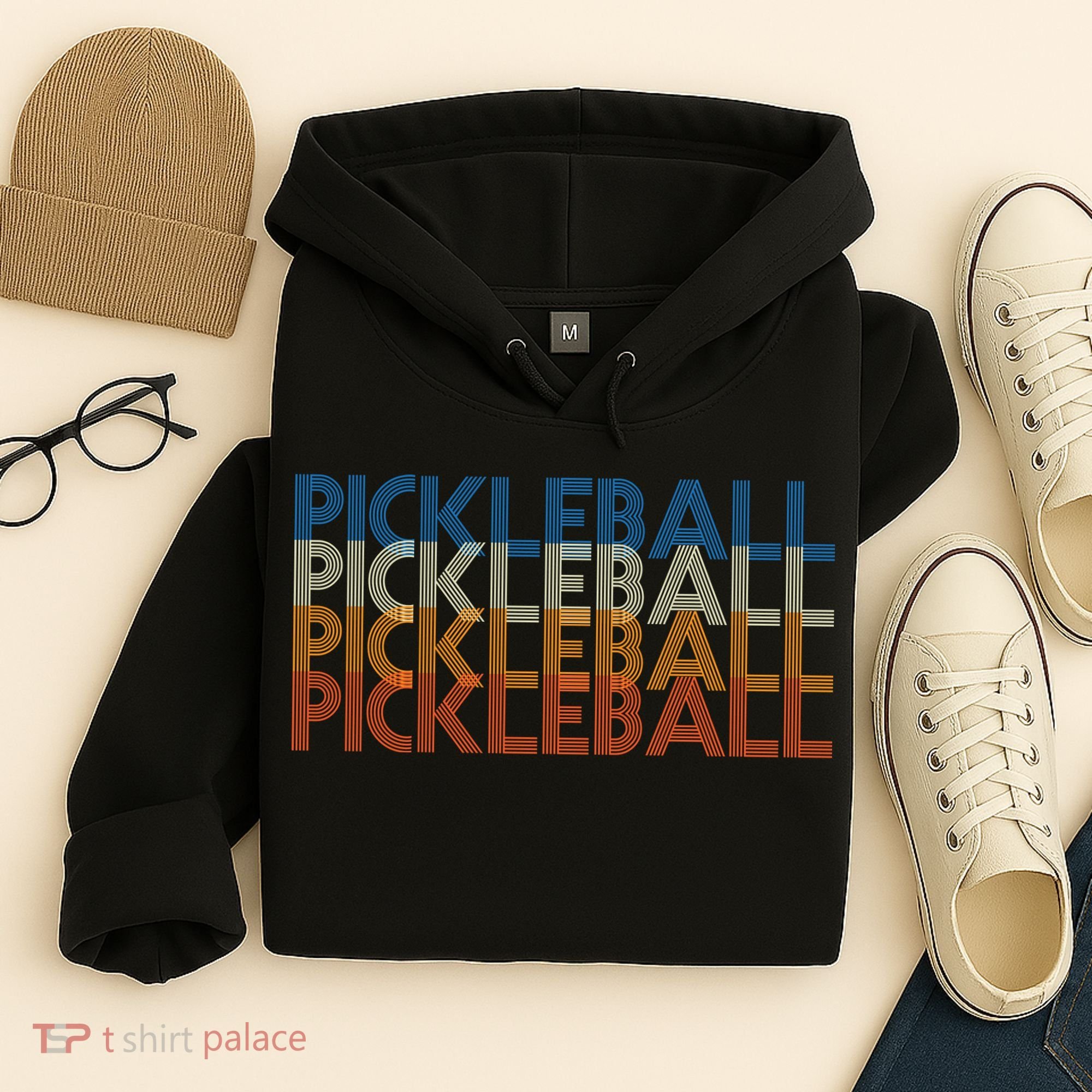 Pickle Ball Classic Retro Pickleball Hoodie
